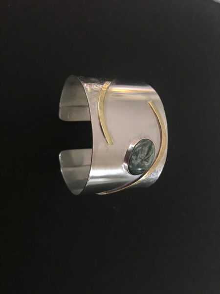 Floating Silver & Brass Bracelet - Mary Page Jones Jewelry