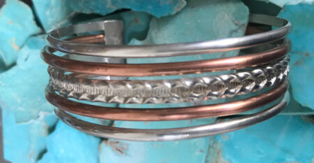 Copper & Silver Ladder Bracelet - Mary Page Jones Jewelry