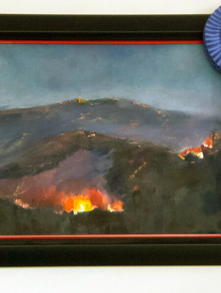 Gun Barrel Fire - Award winning painting by Bob Gordon Jones