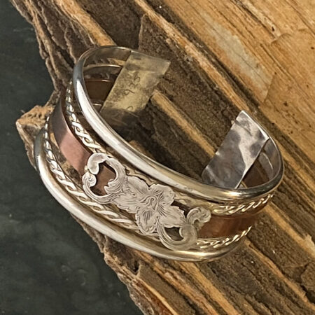 Silver And Copper Cuff. Mary Page Jones - custom jewelry.