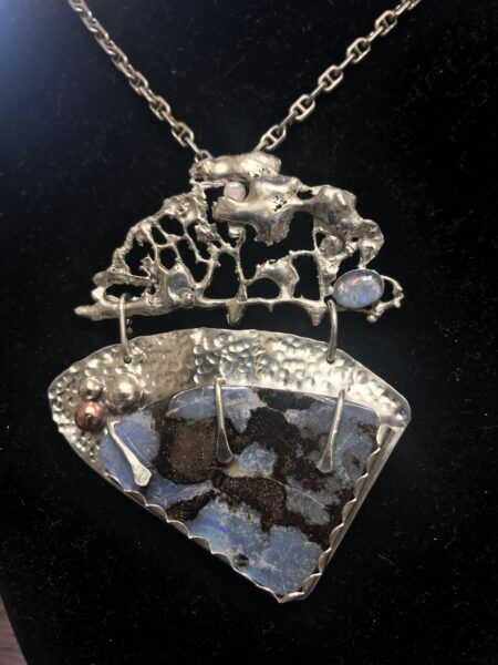 Clouds Necklace - Mary Page Jones - custom silversmith jewelry
